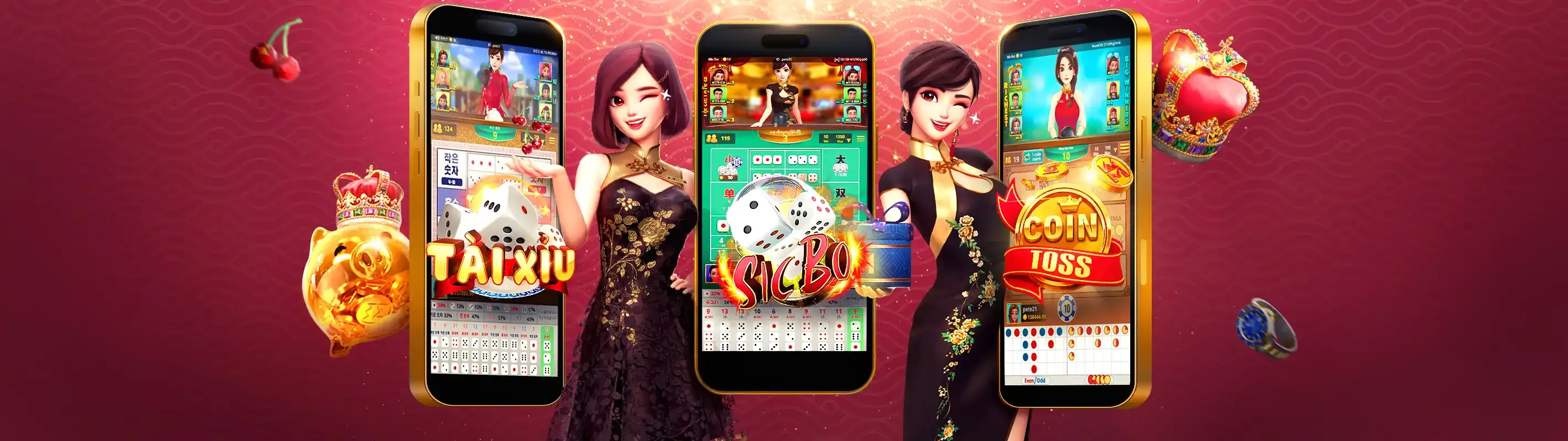 Tài Xỉu xn88 - Bàn chơi sôi động với xúc xắc và chip